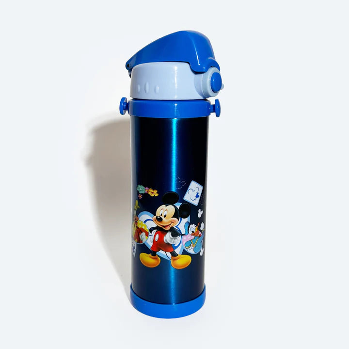 Mickey Mouse Stainless Straw Water Bottle