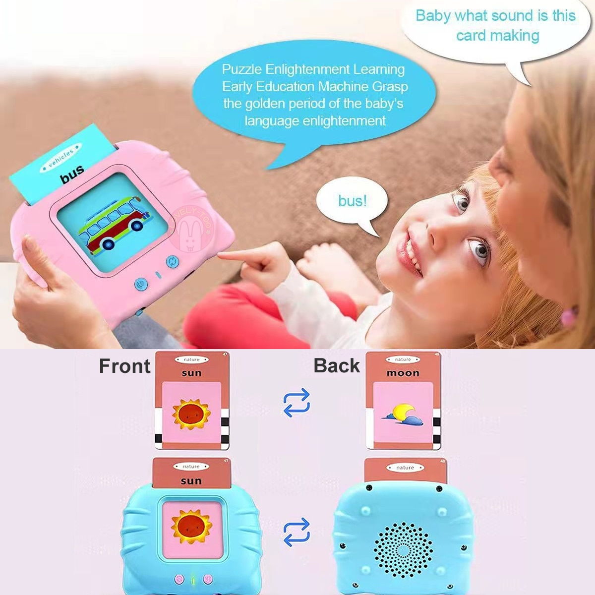 Talking Flash Cards Educational Toy | Early Education Learning Device