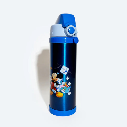 Mickey Mouse Stainless Straw Water Bottle