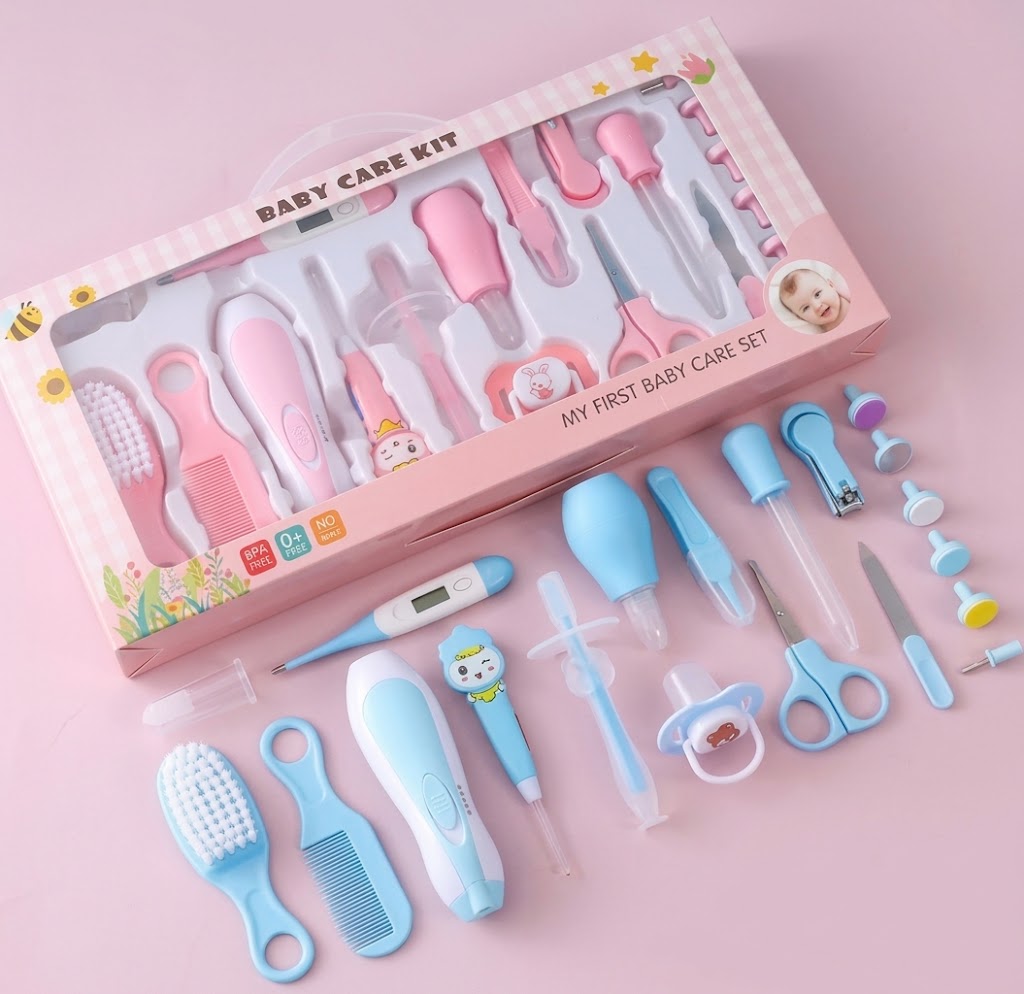 Baby Care Grooming Kit Blue (20 Pcs) - Sunshine
