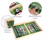Table Battle Board Game Fast Sling Puck Game Paced Wooden Table Hockey Winner Games Interactive Chess Toys Gifts for Family