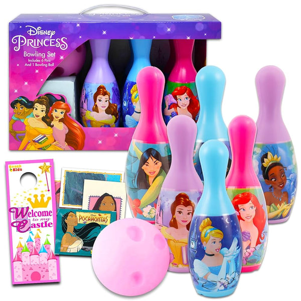 Bowling game for kids - indoor activity playing - 6 bowling pins 2 balls