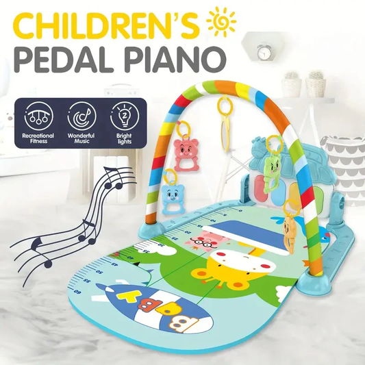 Baby Mat Developing 4 In 1 Music Toy Piano Gym Playmat Baby Activity Developing Mat For 0-36 Month