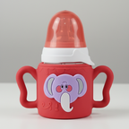 Soft Silicone Baby Feeder with Easy Grip Handles – BPA-Free, Anti-Colic Bottle for Infants (2.5 Oz)