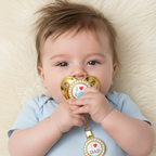 Fancy Baby Soother with Clip holder