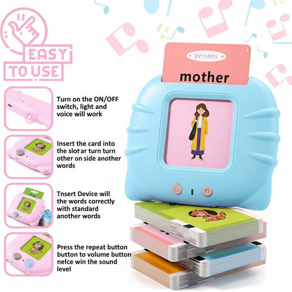 Talking Flash Cards Educational Toy | Early Education Learning Device