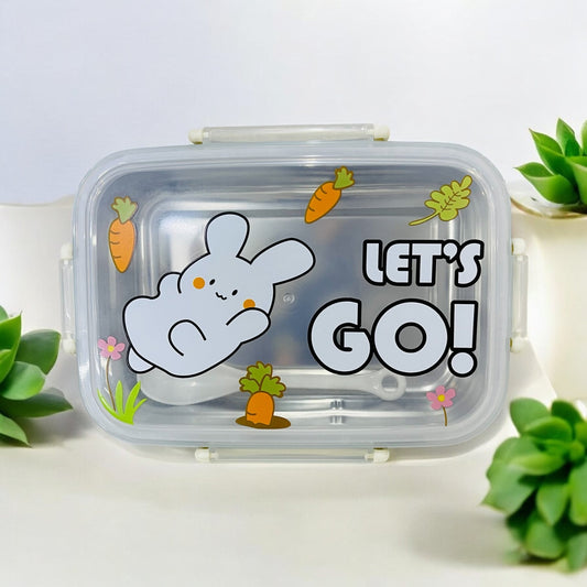 Stainless Steel Lunch Box – Let’s Go Rabbit Edition 🐰