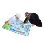 Educational Prayer Mat with Sound for Kids – Islamic Learning Mat with Lights & Voice Guide