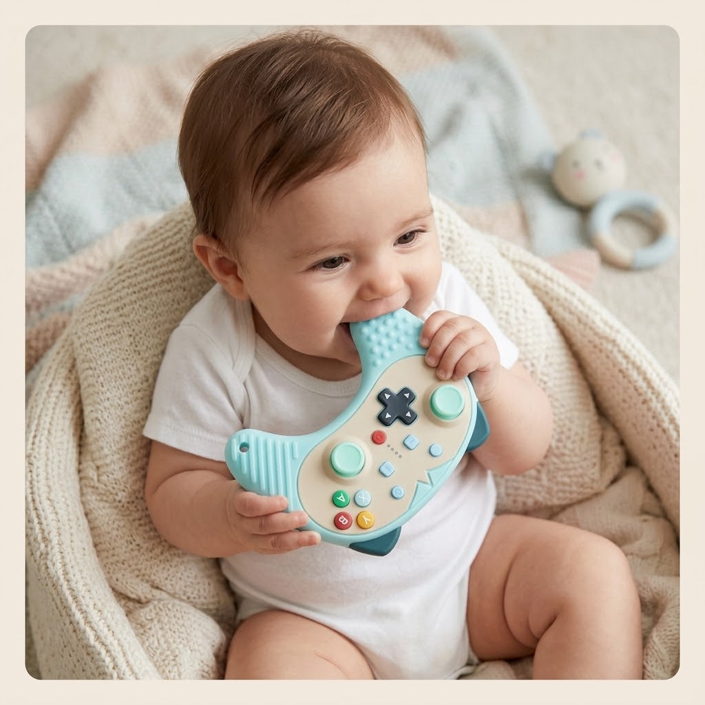 Sillicone Teether Remote Shape