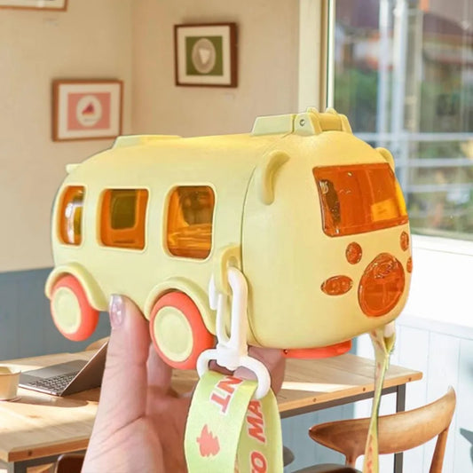 🚌 Cute Bus Shape Water Bottle – Fun, Safe & Easy to Carry