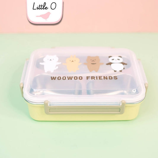 Stainless Steel Lunch Box – Woowoo Friends Edition 🐻🍱