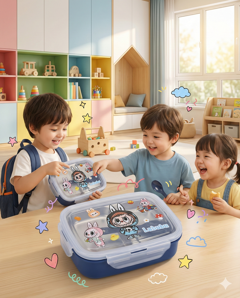 Labubu Steel Insulated Lunch Box