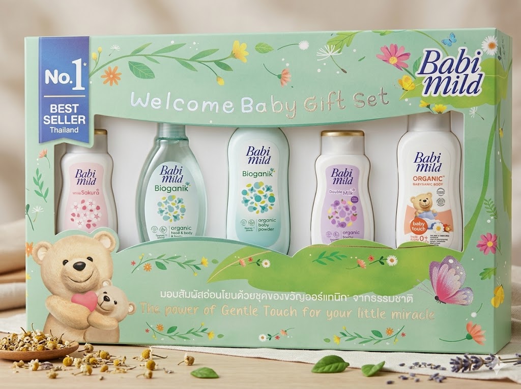 Babi Mild The Natural Baby Gift Set, 5-Pack (Large)