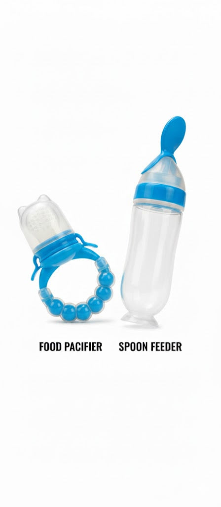 Spoon Feeder with  Stand & Rattle Food Pacifier