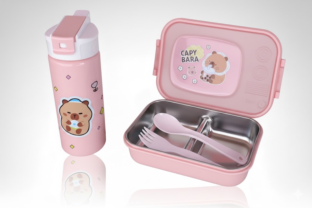 Bento Lunch Box & Water Can (Deal)