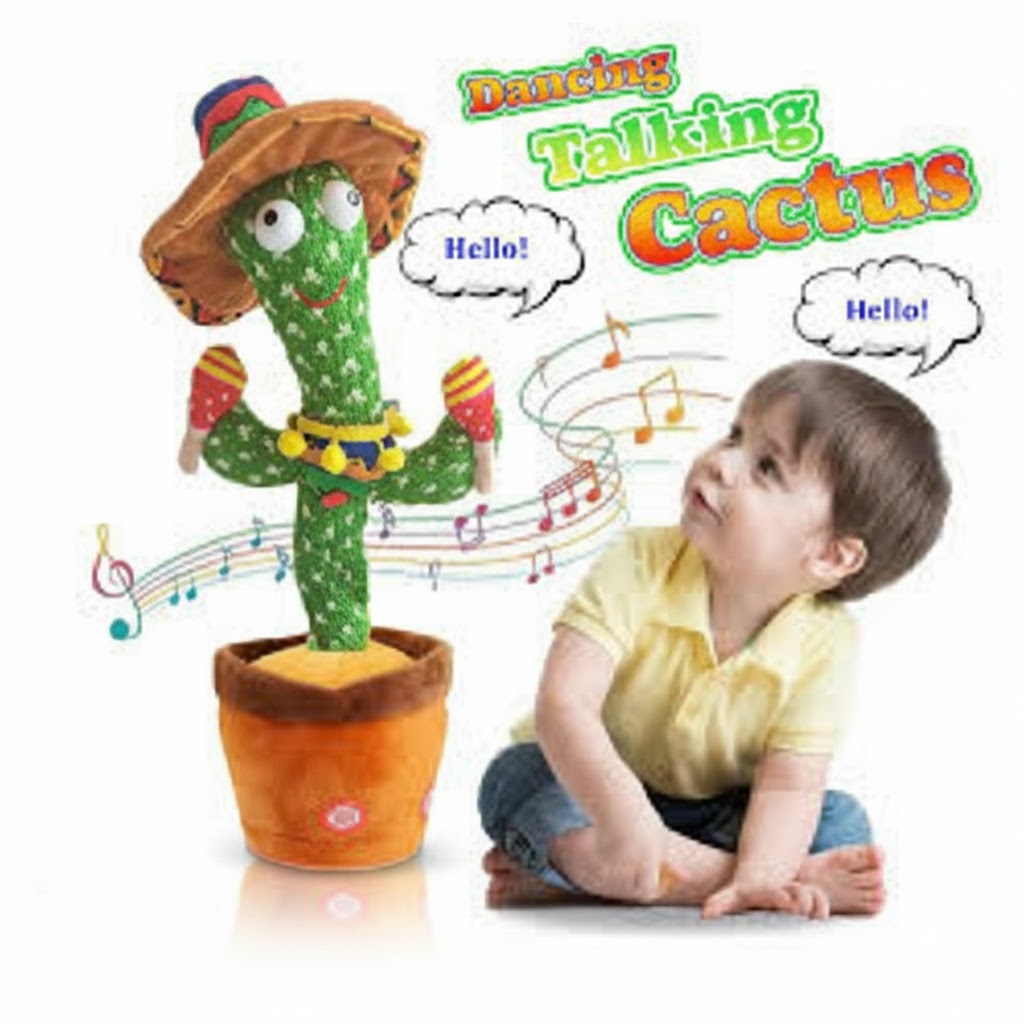 Dancing Cactus|Dancing Cactus Toy|Rechargeable Dancing Toy With Recording