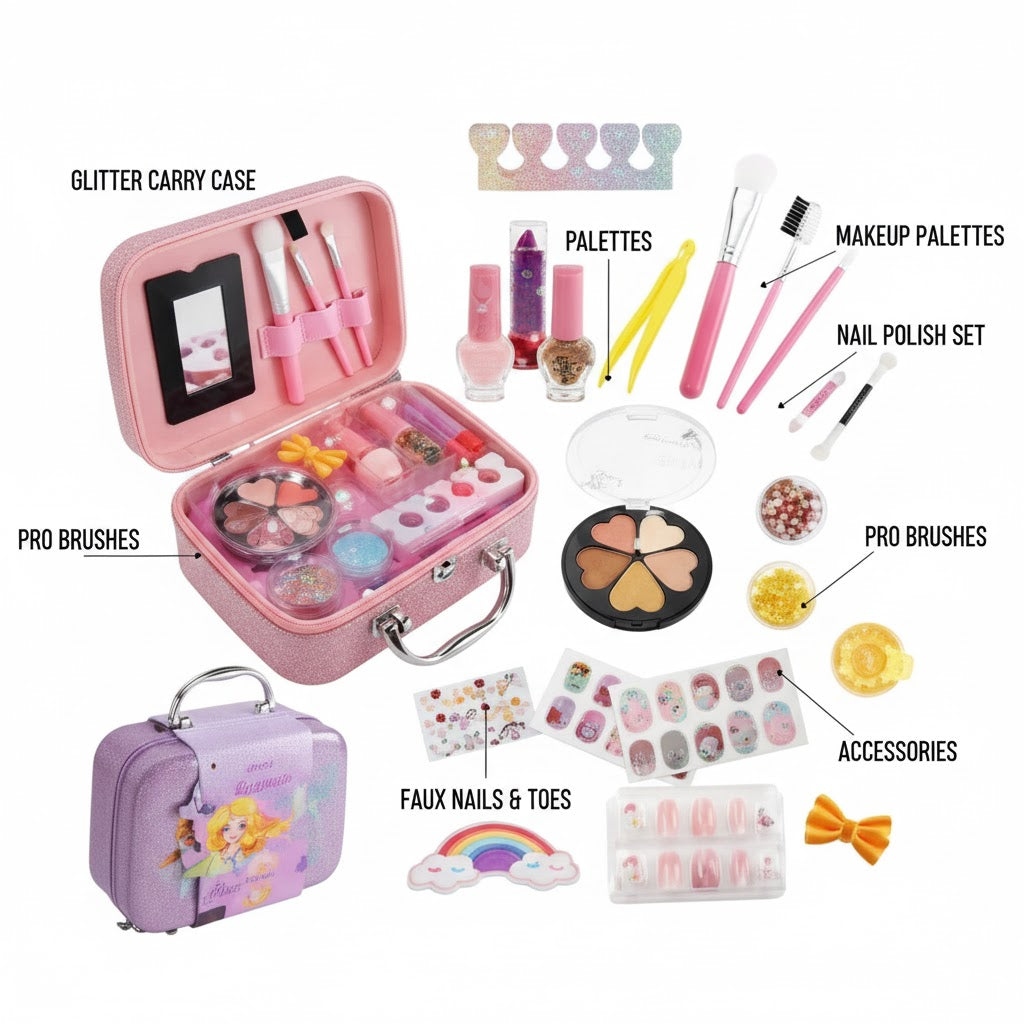 Fairy Princess Makeup Fashion Beauty Pretend Playset Toy For Kids Mermaid