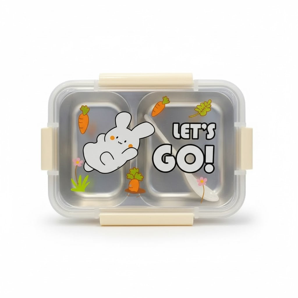 Stainless Steel Lunch Box – Let’s Go Rabbit Edition 🐰