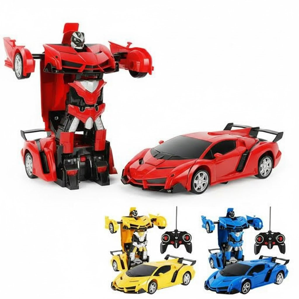 Rc Transformer Lamborghini Car Toy Remote Control Rechargeable 2 IN 1 Robot Car